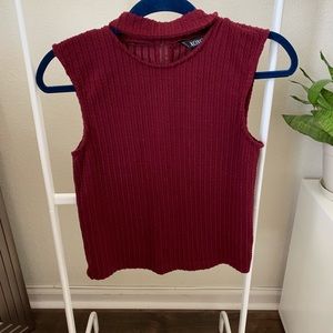Sleeveless xoxo sweater